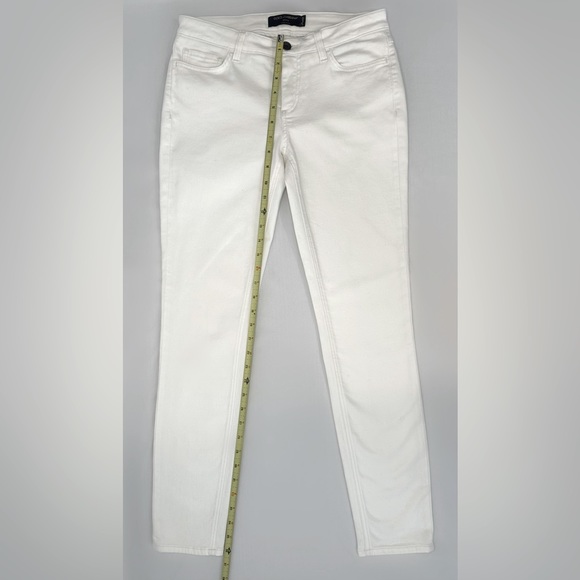 Dolce & Gabbana White/Gold Pineapple-Pocket Skinny Jeans, Size US 8 / IT 42 - Picture 6 of 14